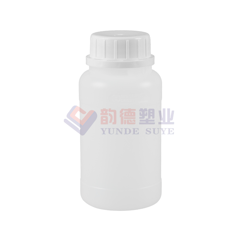 Garrafa redonda fluorada Hdpe espessada anti-vazamento 250ml-01