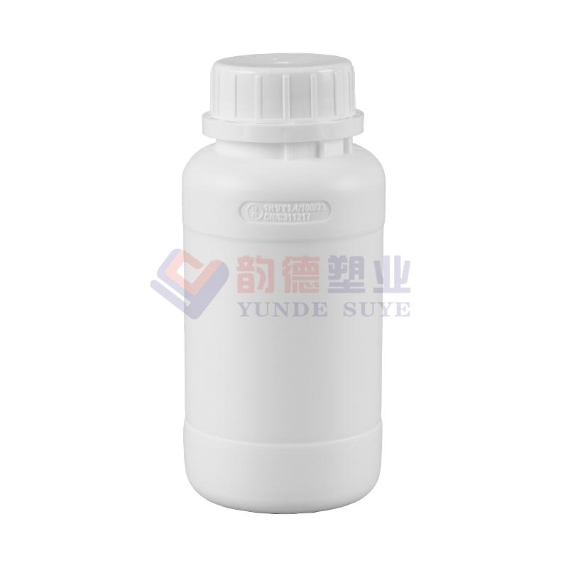 Garrafa redonda fluorada de barreira alta de média capacidade espessada 300ml-01