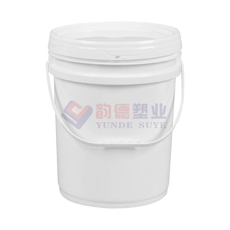 Recipiente de plástico PP branco leitoso estilo americano 20L com tampa